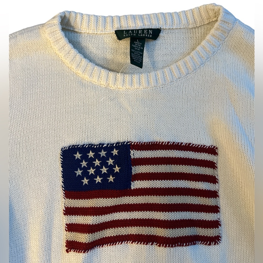 NWOT Ralph Lauren American Flag Sweater